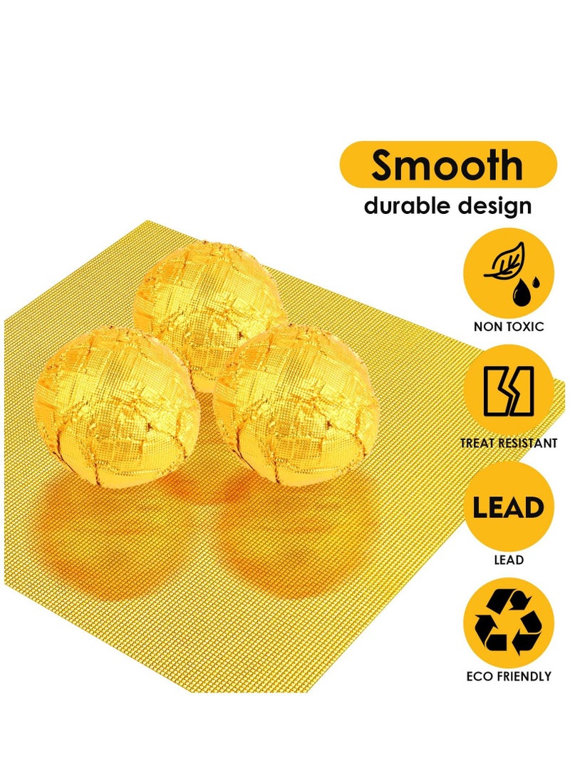 KASTWAVE Foil Candy Wrappers, 300 Pieces 4x4 inches Golden Aluminium Foil Candy Wrappers Square Chocolate Molds Sugar Tin Foil Wrappers for DIY Candy Chocolate Packaging by Party Wedding Birthday - Image 3