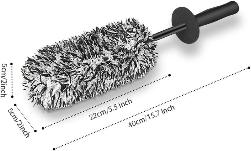 McMola Car Wheel Brush - Soft Dense Alloy Wheel Cleaning Brush for Cars, Motorcycles, and Bicycles - Image 2