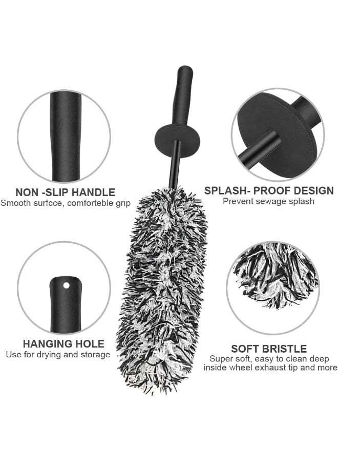 McMola Car Wheel Brush - Soft Dense Alloy Wheel Cleaning Brush for Cars, Motorcycles, and Bicycles - Image 3