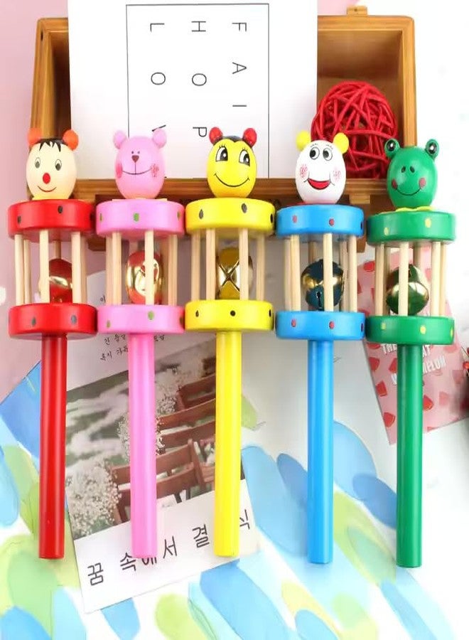 Mara Bommai Wooden Baby Rattle Toy - Colorful Handheld Rattle for Infants & Toddlers | Safe Non-Toxic Wooden Musical Toy | Early Learning Sound Toy for Newborns | Montessori Baby Gift (Pack of 1) - Image 5