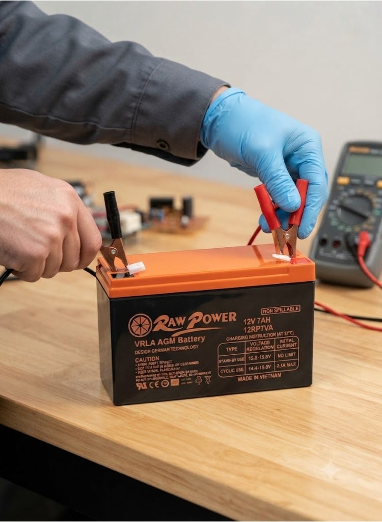 رو باور RawPower VRLA AGM بطارية غير قابلة للانسكاب مصنوعة في فيتنام (12V 7AH - Image 3