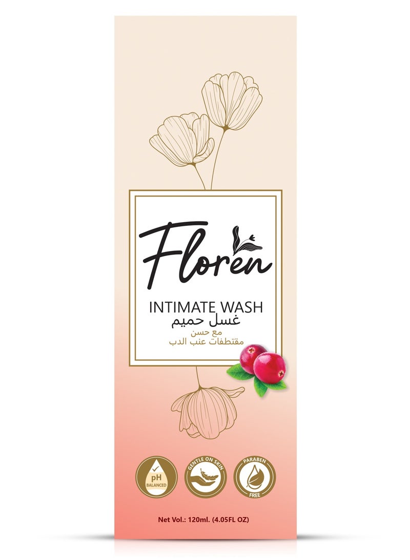 Floren Intimate Hygiene Wash Prevents Itching,Irritation & dryness,No Paraben & SLS,Suitable for all skin types(120ml)-Pack of 1 - Image 2