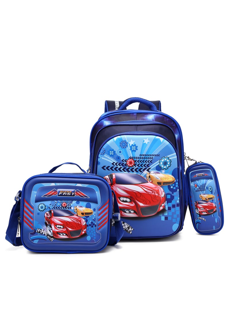 ستارجولد حقيبة ظهر للأطفال مكونة من 3 قطع للأطفال الأولاد مع حزام قابل للتعديل للمدرسة مقاس 16 بوصة - Image 1