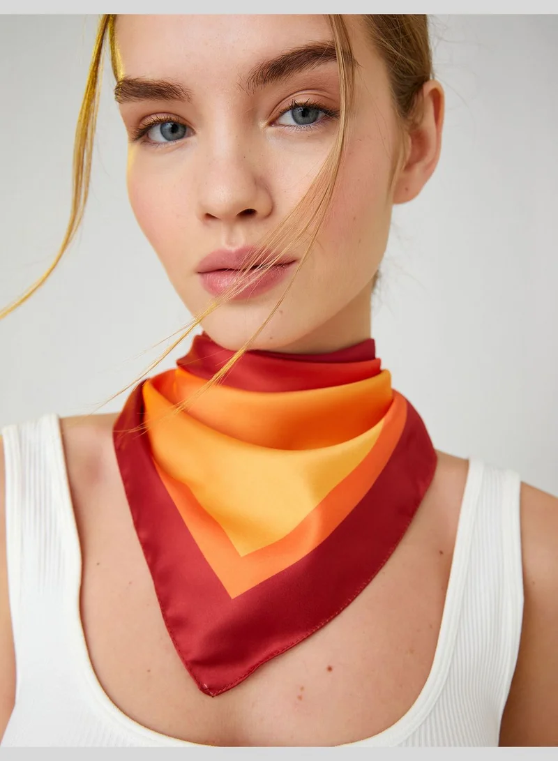 كوتون Scarf Satin Multicolor