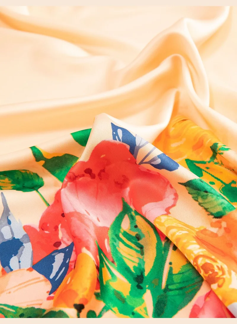 كوتون Scarf Satin Multicolor