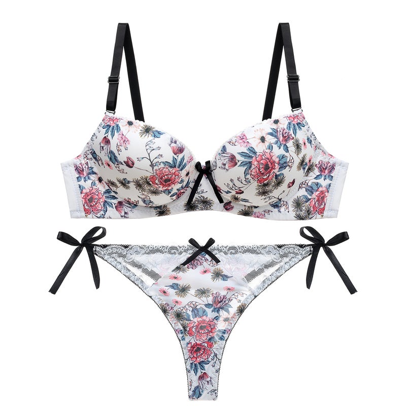 Women's Lace Push-Up Bra Set - Image 2