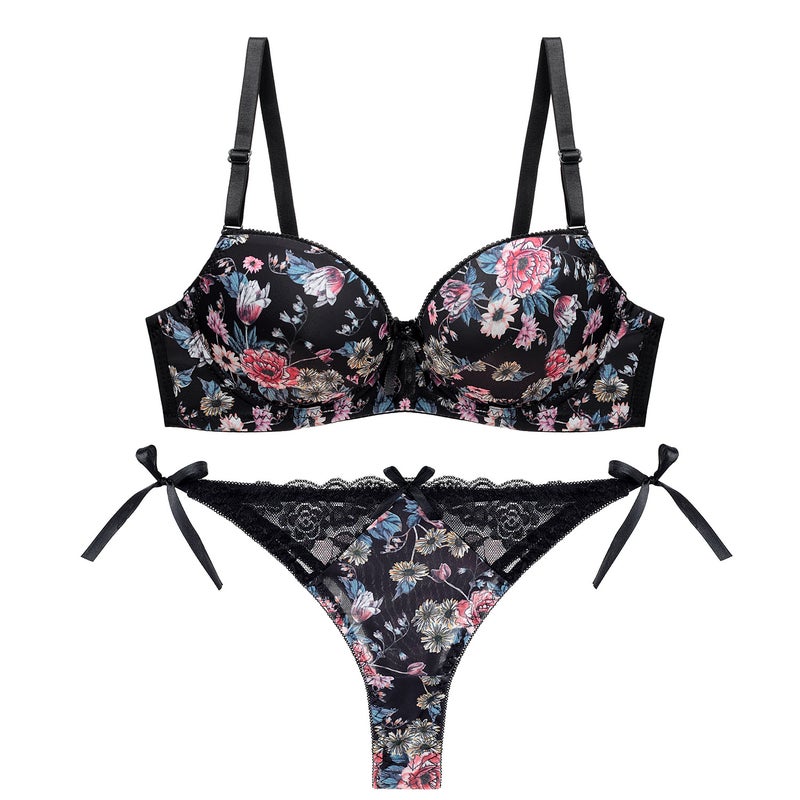 Women's Lace Push-Up Bra Set - Image 5