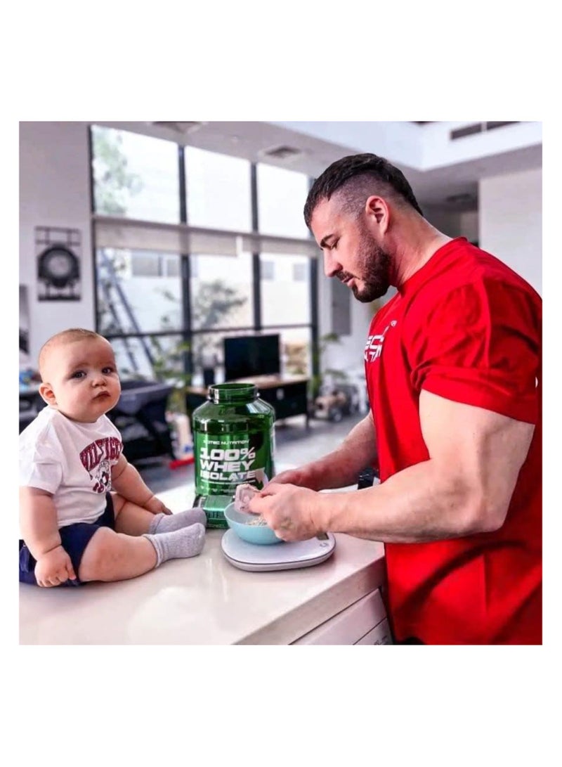 SCITEC NUTRITION مسحوق مشروب بروتين مصل اللبن المعزول بنسبة 100% مع إضافة الأحماض الأمينية، بنكهة الفراولة، 80 وجبة - Image 2