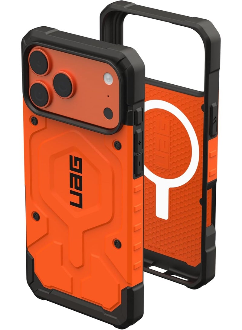 Urban Armor Gear غطاء UAG Pathfinder MagSafe لجهاز iPhone 17 Pro MAX [اختبار سقوط حتى 18 قدم] - برتقالي - Image 1