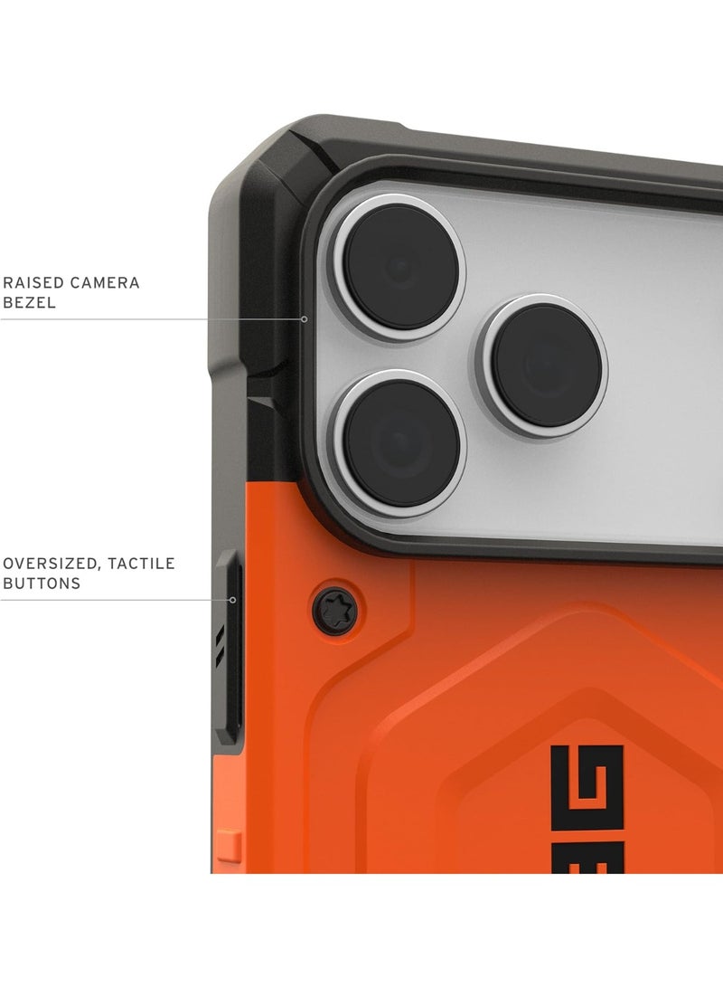 Urban Armor Gear غطاء UAG Pathfinder MagSafe لجهاز iPhone 17 Pro MAX [اختبار سقوط حتى 18 قدم] - برتقالي - Image 5