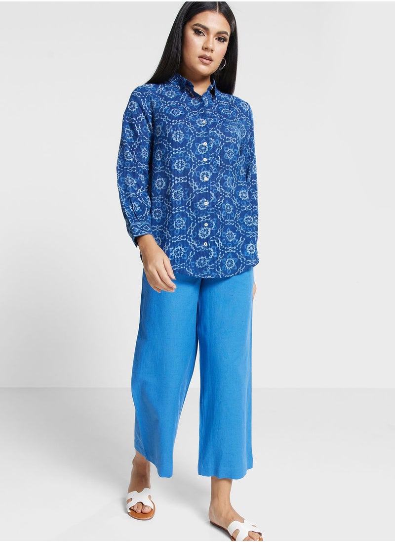 Fabindia - High Waist Wide Leg Pants - Image 1