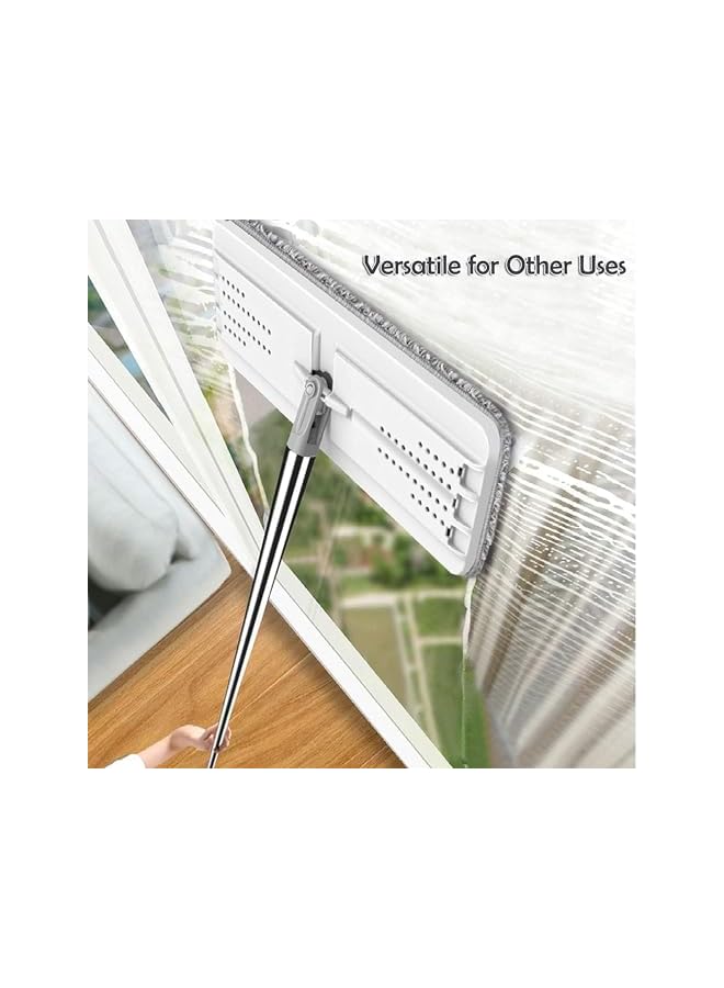 PROMASS Mop and Bucket with Wringer Set, Hands Free Flat Mop Bucket, Mops For Floor Cleaning, 3 Washable & Reusable Microfiber Pads Home Floor Cleaning System for All Floor Types and Windows - Image 3