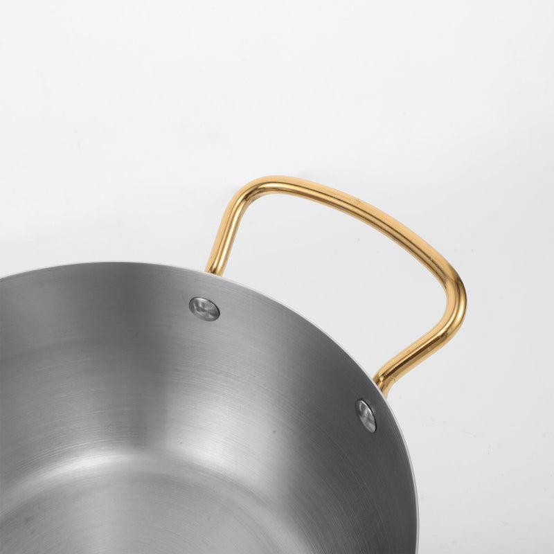 Stainless Steel 20cm Double Handle Soup Pot Induction Stove Noodle Cooker Stew Saucepan - Image 4