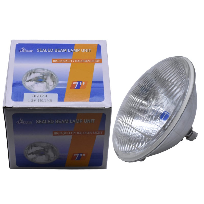 fokes H6024 High Performance Halogen Sealed Beam Headlightï¼Œ (7"" Roundï¼Œ178mm) (110/130W), #H6024 - Image 5