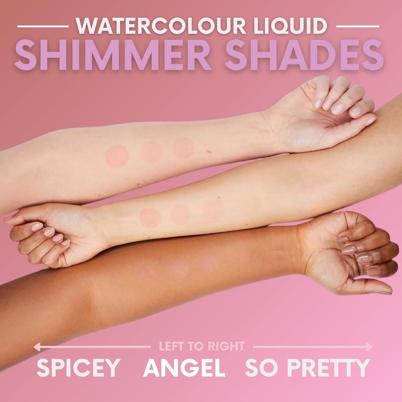 Daniel Sandler Watercolor Liquid Blush â€” Buildable, Blendable & Long-Lasting Liquid Blush for Cheeks, Lips, & Eyes â€” Lightweight & Water Resistant â€” For All Skin Types â€” Angel - Image 4