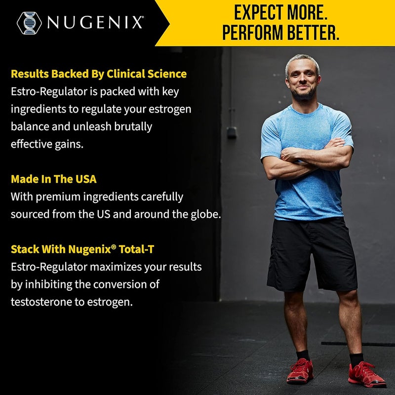 Nugenix EstroRegulator  DIM Supplement Estrogen Blocker for Men and Aromatase Inhibitor Testosterone Booster  60 Capsules - Image 5