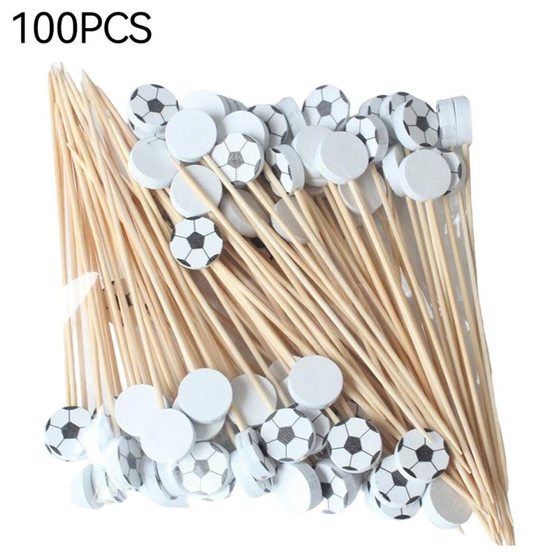 Football-themed toothpicks, disposable bamboo skewers, cocktail skewers, Shucheng bamboo skewers - Image 3