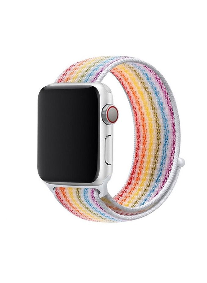 Nylon Sport Band for Apple Watch 45mm 44mm 42mm, Soft Replacement Strap for iWatch Series 7/6/ SE/ 5/4/3/2/1 - Image 1