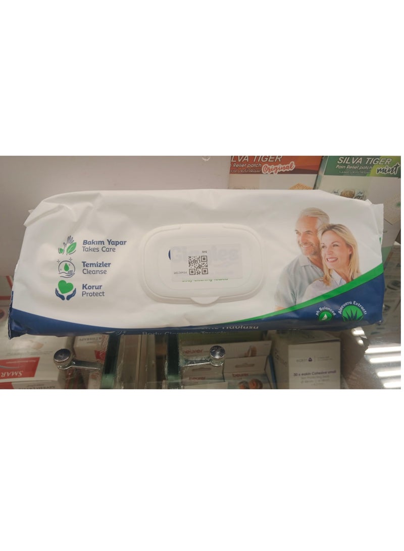 جيجلز مناديل ومنشفة قيقلز Giggles بديل الاستحمام اليومي للجسم (50 قطعة) – مناشف تنظيف طبية مرطبة بالصبار وبحجم كبير، تركيبة متوازنة الحموضة وآمنة للبشرة الحساسة لراحة ونظافة تدوم طويلاً - Image 2