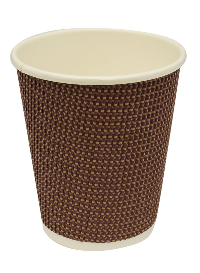 IDEAL PACK  Ripple Cup, 8oz, Pack of 25pcs, Chocolate 2PKTS - Image 4