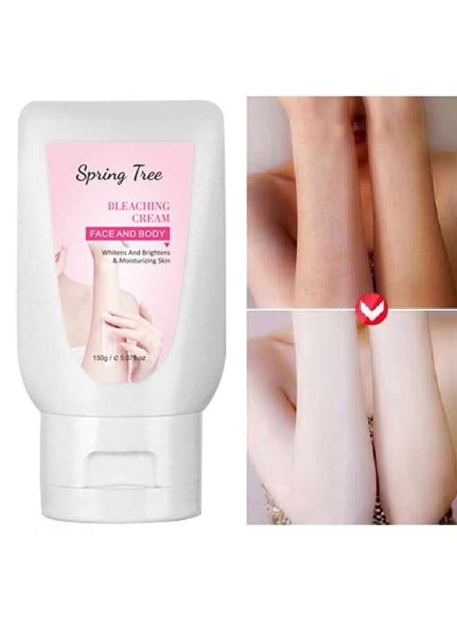 SPRING TREE Face and Body Bleaching Cream -Makeup Replacement Cream for Face and Body 150g - Image 1