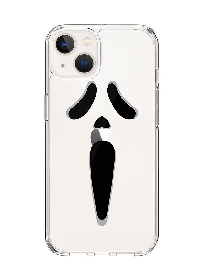 Stylizedd - Classic Clear Case for Apple iPhone 15 Hybrid Soft Case Flexible Edges Anti Drop TPU PC Gel Thin Transparent Cover [ Designed for Apple iPhone 15 ] - Scream - Image 1