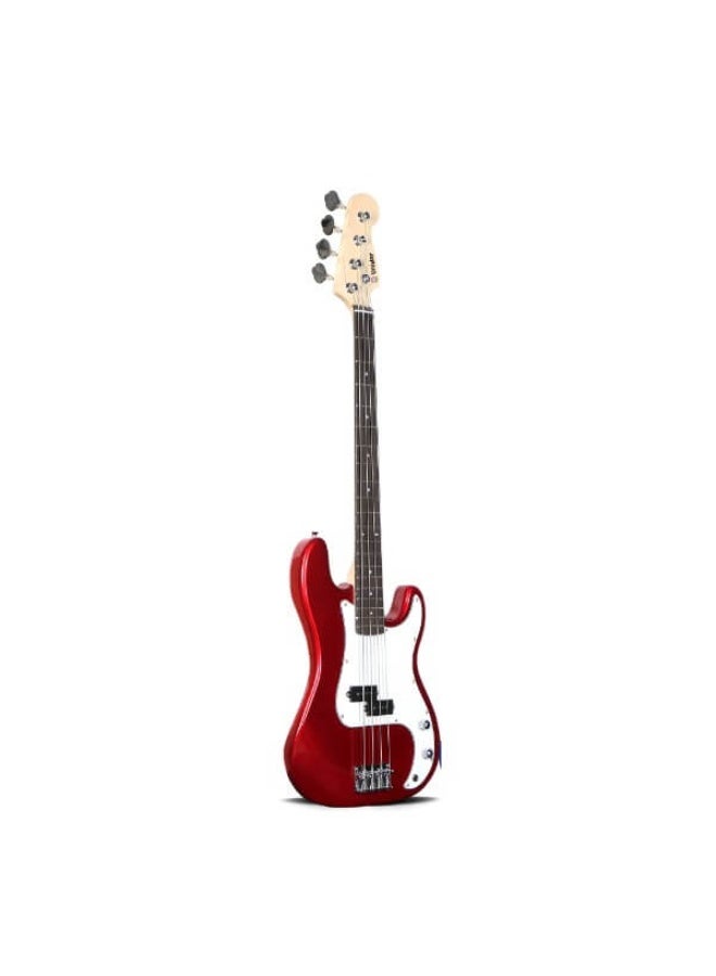 Unistar L-B1-4-Metallic Red Bass Guitar 4 Strings - Image 1
