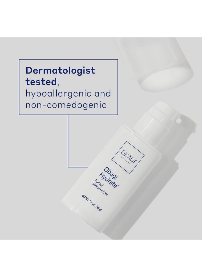 Obagi Medical Obagi Hydrate Facial Moisturizer - Non-Comedogenic Intensely Hydrating All Day Moisturizer that Combats Dryness with Tara Seed Extract, Shea Butter, Avocado Oil & Glycerin - All Skin Types - 1.7 oz  - Image 5