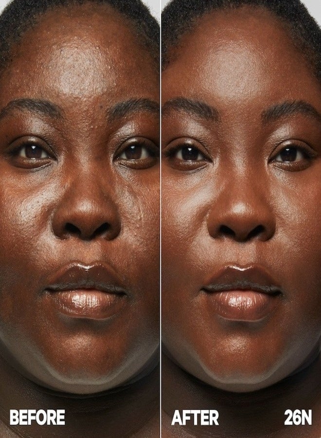 ميلك ميكب خافي عيوب سائل مرطب من ميلك ميك أب بحمض الهيالورونيك - 26N (لون محايد داكن)، 8.5 مل | خافي عيوب كريمي طويل الأمد بتغطية كاملة - Image 3