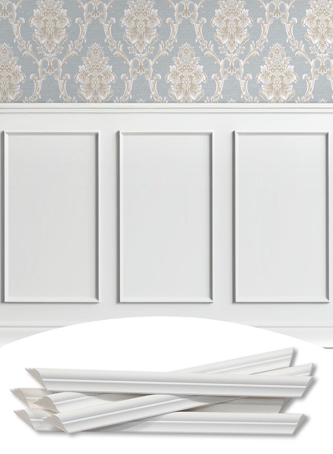 Lunghaa 3-Frame 16" x 20" Premade Accent Wall Molding Kit, Ready-to-Assemble Wainscoting Panels, Pre-Cut Chair Rail Moulding Trim Picture Frame for Home Décor - Image 1
