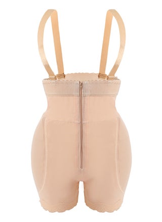Womens Body Shaper Tummy Control Underwear Boxer Briefs With Shoulder Straps Solid Color Slim High Waist Sponge Pad Hip Lift Shapewear Safety Underpants Beige - pzsku/Z535FC62EA7D028CB2940Z/45/_/1704864143/344ea185-931d-41bd-bf85-1c681d263c35