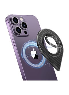 SYOSI Double-Sided Magnetic Phone Ring Holder Grip for Magsafe Magnetic Phone Ring with Strongest Magentic Force for Mag Safe Ring Holder for iPhone iPad Smartphone and Magnetic Car Mount  - Image 1