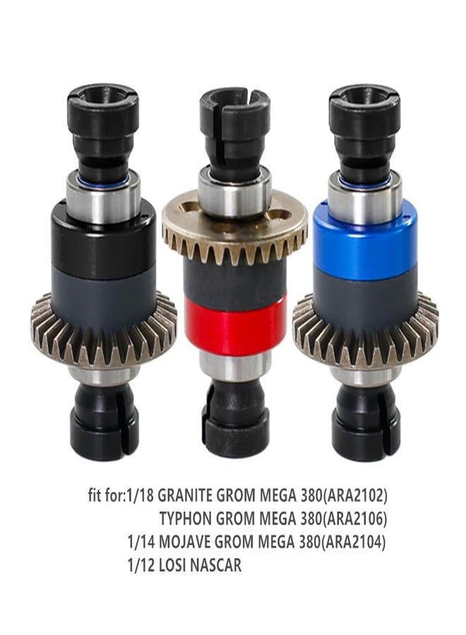 RCJTCQX 2 pcs Metal Assembled Differential 30T 0.8Mod Upgrades Parts for 1/18 Arrma Granite Typhon 1/14 Mojave Grom ，Replacement of #ARA311177#ARA311177V2(Red) - Image 2