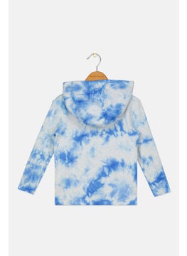 Andy & Evan Toddlers Boy Hooded Tie Dye Long Sleeves Sweatshirt, Multicolor  - Image 2
