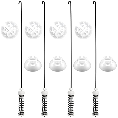 Funmit Updated W10780048 Washer Suspension Rod Kit 4pcs (23.6in) Compatible with Whirlpool Kenmore Amana Maytag Washing Machine WTW4800XQ1 WTW4800XQ2 ATW4675YQ1 WTW4800XQ4 MVWC200XW2 WTW4930XW1 by Funmit - Image 1