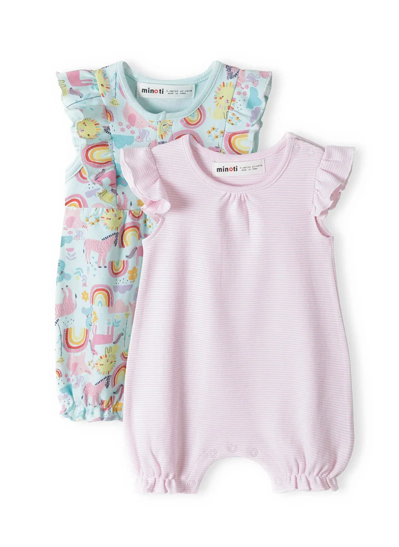 مينوتي Baby Girls 2-Pack Romper