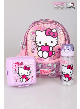 Hello Kitty New Season Licensed 's Glittery World Special Collection Kindergarten Bag, Lunch Box and Tritan Water Bottle Set  - Image 1