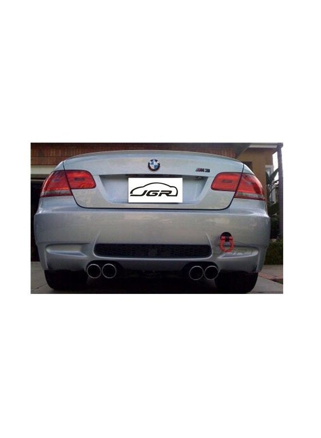 JGR Track Racing Style Tow Hook Towing Eye CNC Aluminum Screw On Front Rear Bumper Compatible with BMW 3 Series E36 E46 E90 E91 E92 E93 318 320 323 325 328 330 335 M3 1992 to 2012 Black - Image 4