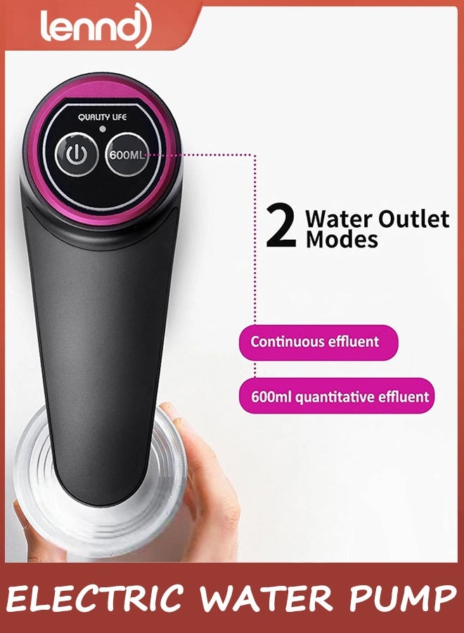 LENND 5 Gallon Water Pump, Water Dispenser for 5 Gallon Bottle, USB Rechargeable Water Jug Dispenser, Portable Automatic Water Pump for Home - Image 2