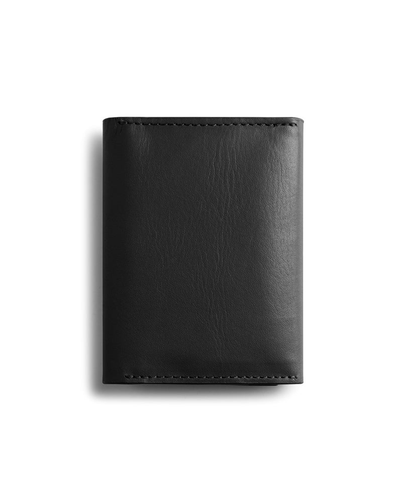 DailyObjects Black Even Wrap Card Wallet | Men Women | Premium Design | Full-Grain Leather | Handcrafted | Card Holder | 8 Cards Slots | Dual-Tone Colorways | Magnetic Closure - Image 2