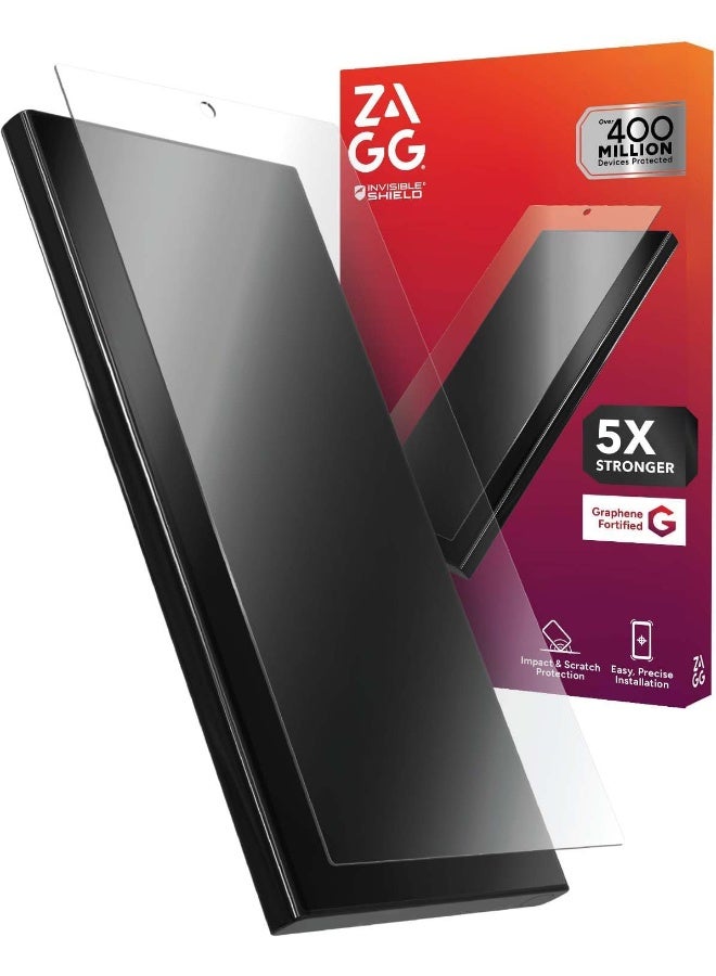 ZAGG InvisibleShield Glass Elite for Samsung Galaxy S25 Ultra – Tempered Glass Screen Protector Clear - Image 1