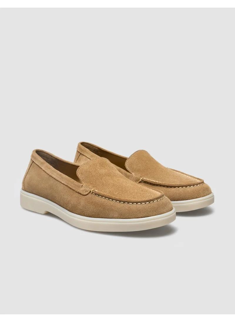 Cabani Leather Tan Suede Women's Loafer