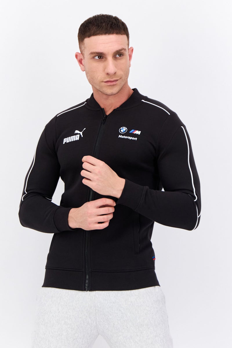 Puma x BMW Motorsport Men Sportswear Fit Full Zip Outdoor Sweatshirt, Black - Image 1