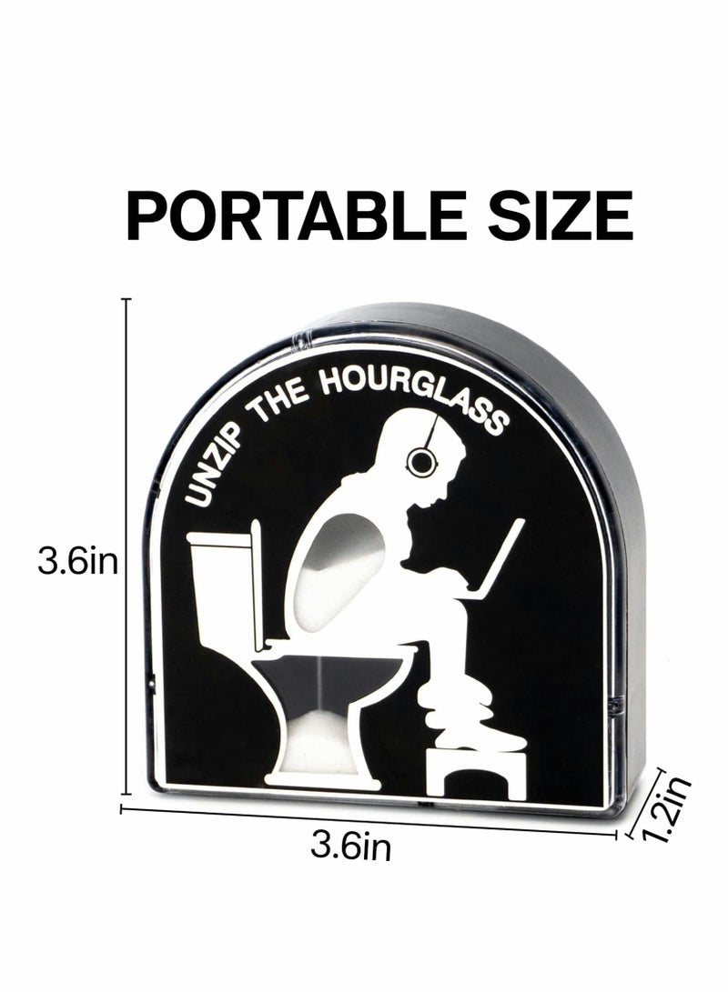 Excefore Hourglass Timer 5 Minutes Toilet Timer Fashion Ornament Creative Toilet Hourglass Gifts for Men Husband Him Boyfriend Dad - Image 2