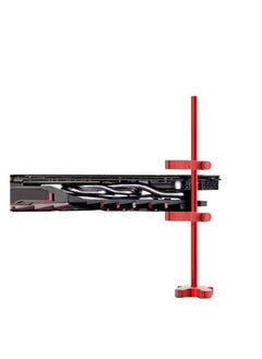 Astylway حامل بطاقة رسومات VGA العالمي لبطاقة الرسومات GPU Brace Support مصنوع من الألومنيوم المؤكسد الأسود المخصص للاستخدام في الفضاء الجوي، يمكن تعديله بنفسك لفتحة واحدة مزدوجة لحافظات الكمبيوتر  - Image 1
