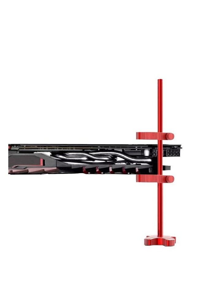 Astylway VGA Graphics Card Holder Universal Graphics Card GPU Brace Support Black Anodized Aerospace Aluminum DIY Adjustable Single Dual Slot Cards for Computer Cases  - Image 1