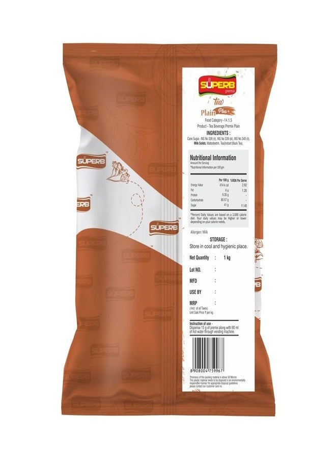 Superb Plain Tea Premix any time..anywhere Instant Premix 1 KG Powder SUPERB (2) - Image 2