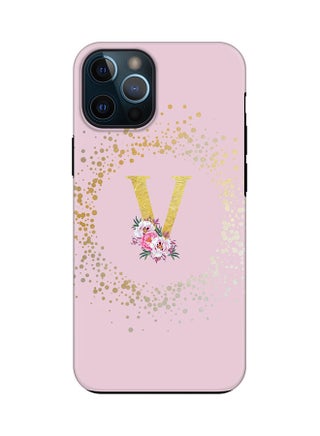 Monogram Tough Series for Apple iPhone 12 Pro Custom Initials Floral Pattern Tough Pro Dual Layer hybrid PC inner TPU protection Alphabet- V (Pink) - pzsku/Z536061ECF8AFDE693275Z/45/_/1666428251/b7bf44c5-116e-42ef-902b-bdaf8573651e