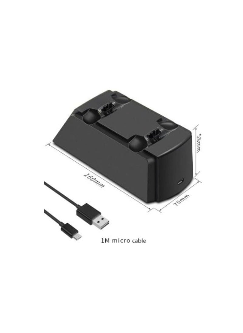 iplay - PS4 Controller Charger Twin 4 Controller USB Charging Station Dock Station for Sony Playstation4 / PS4 / PS4 Slim / PS4 Pro Black - Image 1