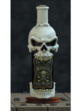 Goplast Premium Wine Holder Skull Decorative Wine Rack Gift  - Image 1